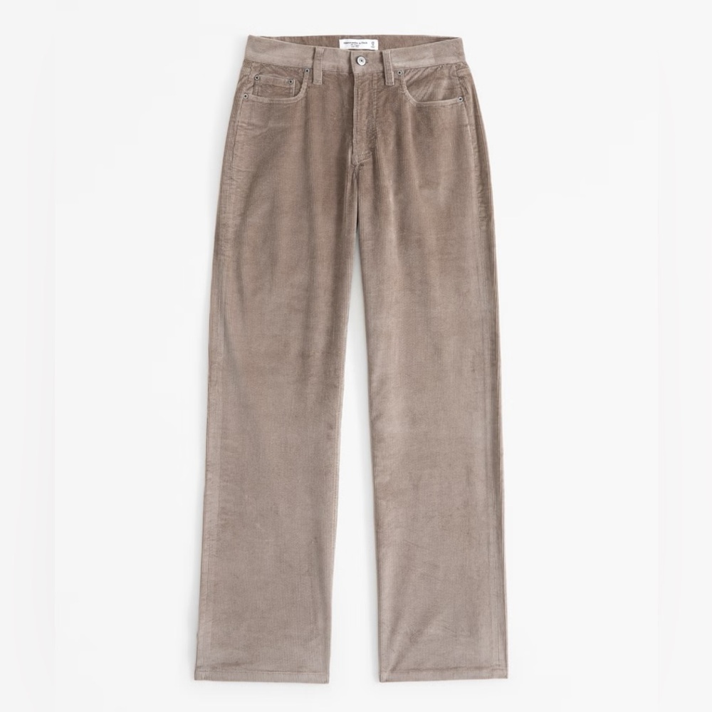 Abercrombie and Fitch The Baggy Low Rise Curve Love Corduroy 27 Short